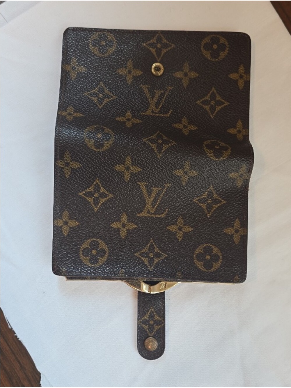 , Louis Vuitton Monogram Canvas Card Holder Wallet in Brown/Gold - Picture 3 of 10